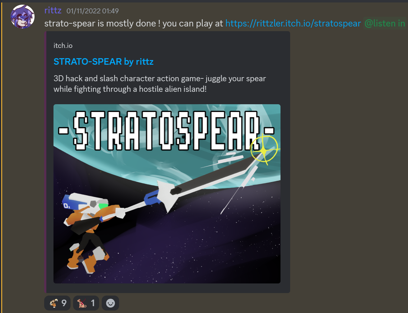 stratospear release