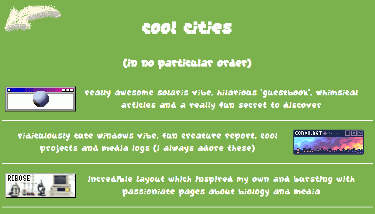 cities page